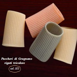 Paccheri di Gragnano rayé tricolore