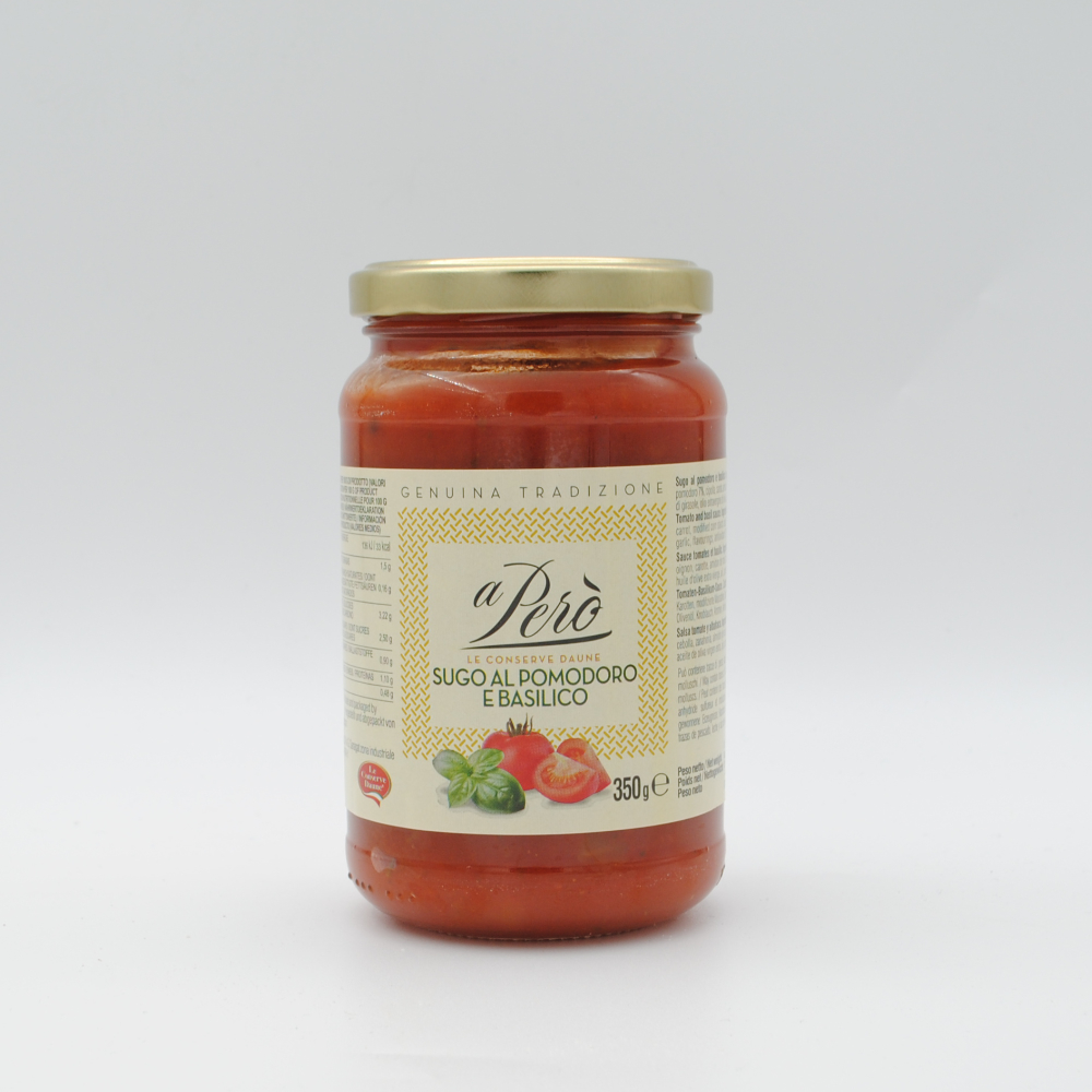 Sauce tomate et basilic 370g.